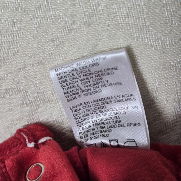 VTG Simply Basic Velvet 1 pc Romper 3-6 Mo Red w/Headband Babys First Christmas - Picture 13 of 14